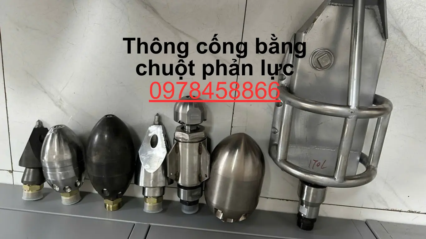 Nạo vét cống bằng chuột phản lực tại Bắc Ninh