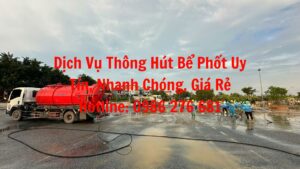 Giới thiệu dịch vụ hút bể phốt tại Hà Nam của Công Ty Cổ Phần Môi Trường Xanh Hà Nội 1. Uy tín – Chuyên nghiệp – Nhanh chóng CÔNG TY CỔ PHẦN MÔI TRƯỜNG XANH HÀ NỘI cam kết mang đến dịch vụ hút bể phốt uy tín nhất tại Hà Nam với quy trình làm việc nghiêm ngặt, đội ngũ kỹ thuật viên chuyên nghiệp, tận tâm và giàu kinh nghiệm. 2. Trang thiết bị hiện đại, công nghệ tiên tiến Chúng tôi trang bị hệ thống máy móc hút bể phốt công suất lớn, vận hành êm ái, đảm bảo hút sạch triệt để mọi loại bể phốt dù là bể nhỏ hay bể công nghiệp quy mô lớn. 3. Dịch vụ phục vụ 24/7, hỗ trợ nhanh chóng Chỉ cần gọi ngay hotline 0986.276.681, đội ngũ nhân viên của Công Ty Cổ Phần Môi Trường Xanh Hà Nội sẽ có mặt tại địa điểm trong vòng 15-20 phút để khảo sát và tiến hành hút bể phốt, xử lý triệt để mọi sự cố. 4. Giá thành cạnh tranh, minh bạch Chúng tôi luôn báo giá rõ ràng, hợp lý và cam kết không phát sinh bất kỳ chi phí nào ngoài thỏa thuận ban đầu, giúp khách hàng tiết kiệm tối đa chi phí. 