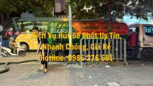Liên hệ ngay để được phục vụ 24/7 📞 Hotline: 0986.276.681 🏢 CÔNG TY CỔ PHẦN MÔI TRƯỜNG XANH HÀ NỘI – Đơn vị hút bể phốt hàng đầu tại Ninh Bình. Quy trình hút bể phốt tại Ninh Bình – Nhanh chóng, sạch sẽ Bước 1 – Tiếp nhận yêu cầu Khách hàng chỉ cần gọi Hotline 0986.276.681, chúng tôi sẽ tư vấn và hẹn thời gian nhanh nhất. Bước 2 – Khảo sát & báo giá Kỹ thuật viên khảo sát tình trạng bể phốt, đo thể tích và báo giá chi tiết. Bước 3 – Thi công hút bể phốt Dùng xe hút chuyên dụng, ống hút mềm và máy bơm áp lực để hút sạch toàn bộ chất thải. Bước 4 – Vệ sinh & kiểm tra Làm sạch khu vực thi công, kiểm tra hệ thống để đảm bảo hoạt động ổn định. Bước 5 – Bàn giao & bảo hành Khách hàng được cấp phiếu bảo hành từ 6–12 tháng.